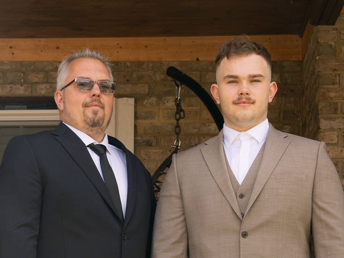 Vitaly and his son Vadim, owners of Solid Stone Construction